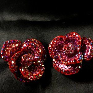 Richard Kerr Crystal Roses Earrings